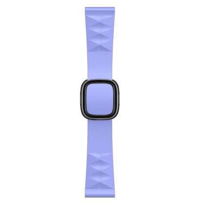 Modern Style Silicone Replacement Strap Watchband For Apple Watch Series 6 & SE & 5 & 4 40mm / 3 & 2 & 1 38mm, Black Buckle, Rose Gold Buckle, Silver Buckle