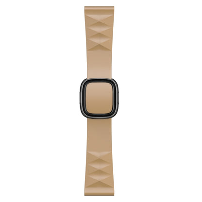 Modern Style Silicone Replacement Strap Watchband For Apple Watch Series 6 & SE & 5 & 4 40mm / 3 & 2 & 1 38mm, Black Buckle, Rose Gold Buckle, Silver Buckle