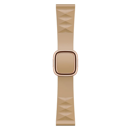 Modern Style Silicone Replacement Strap Watchband For Apple Watch Series 6 & SE & 5 & 4 40mm / 3 & 2 & 1 38mm, Black Buckle, Rose Gold Buckle, Silver Buckle