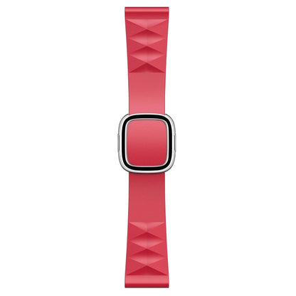 Modern Style Silicone Replacement Strap Watchband For Apple Watch Series 6 & SE & 5 & 4 40mm / 3 & 2 & 1 38mm, Black Buckle, Rose Gold Buckle, Silver Buckle