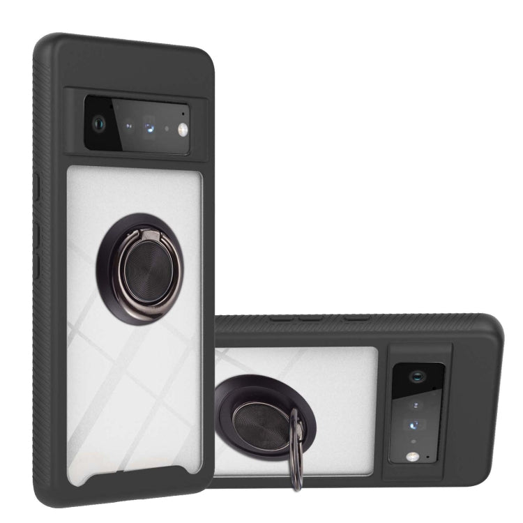 Starry Sky Solid Color Series Shockproof PC + TPU Protective Case with Ring Holder & Magnetic Function, For Google Pixel 6, For Google Pixel 6 Pro, For Samsung Galaxy A03s 166mm