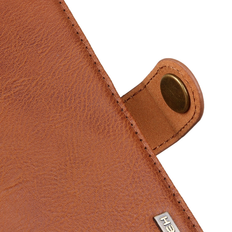 KHAZNEH Cowhide Texture Horizontal Flip Leather Case with Holder & Card Slots & Wallet, For Samsung Galaxy M32