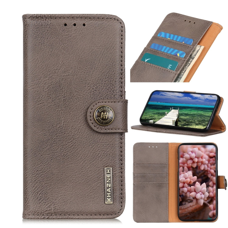 KHAZNEH Cowhide Texture Horizontal Flip Leather Case with Holder & Card Slots & Wallet, For Samsung Galaxy M32