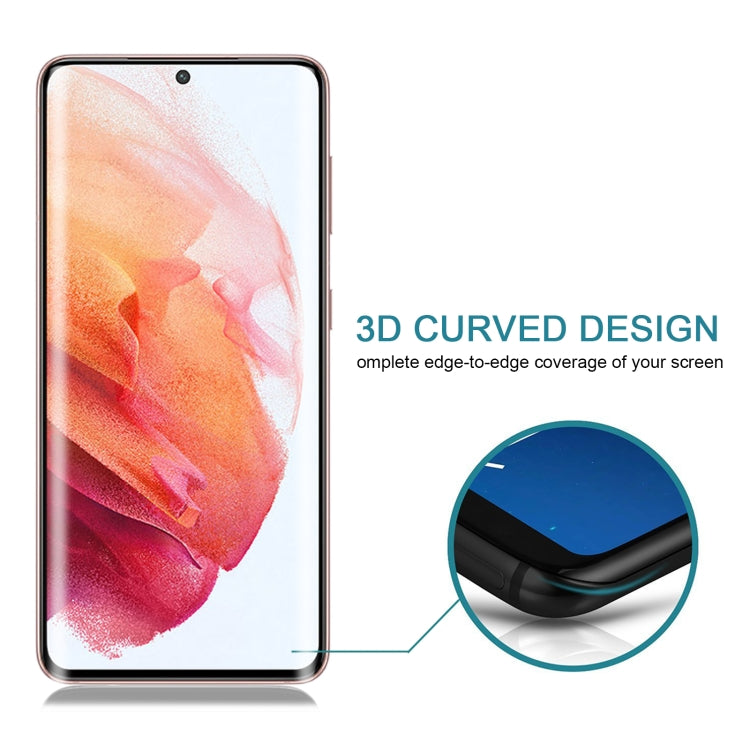 Full Glue 9H HD 3D Curved Edge Tempered Glass Film, For Samsung Galaxy S21 5G (1 PC), For Samsung Galaxy S21+ 5G (1 PC), For Samsung Galaxy S21 Ultra 5G (1 PC)