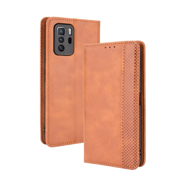 Magnetic Buckle Retro Crazy Horse Texture Horizontal Flip Leather Case with Holder & Card Slots & Photo Frame, For Motorola Moto G Stylus 5G 2021, For OPPO Reno6 5G, For OPPO Reno6 Pro 5G, For OPPO Reno6 Pro+ 5G, For vivo X60 Pro / X60 5G Curved Surfac...