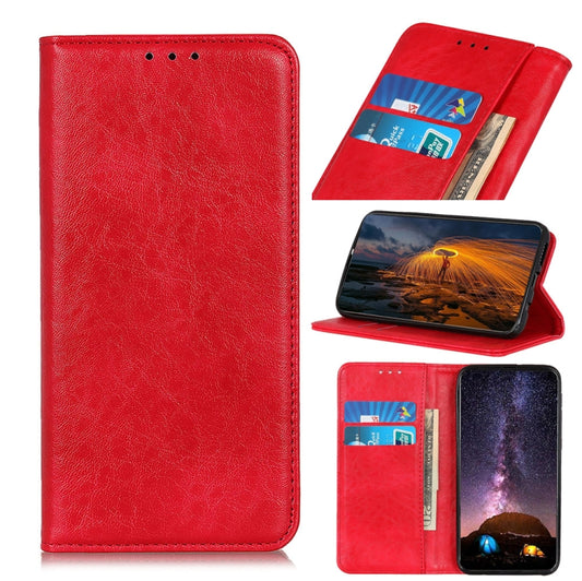 Magnetic Crazy Horse Texture Horizontal Flip Leather Case with Holder & Card Slots & Wallet, For Samsung Galaxy M32