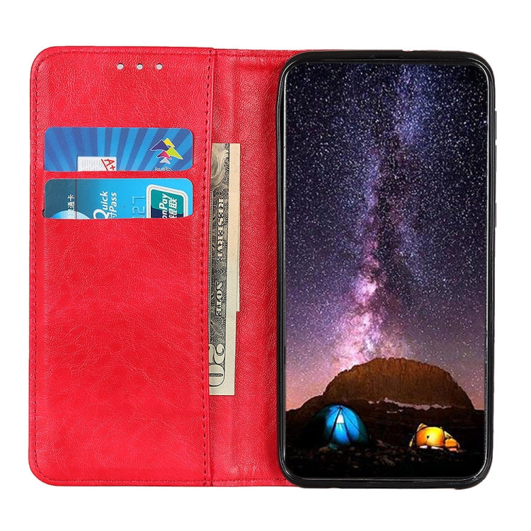 Magnetic Crazy Horse Texture Horizontal Flip Leather Case with Holder & Card Slots & Wallet, For Samsung Galaxy M32