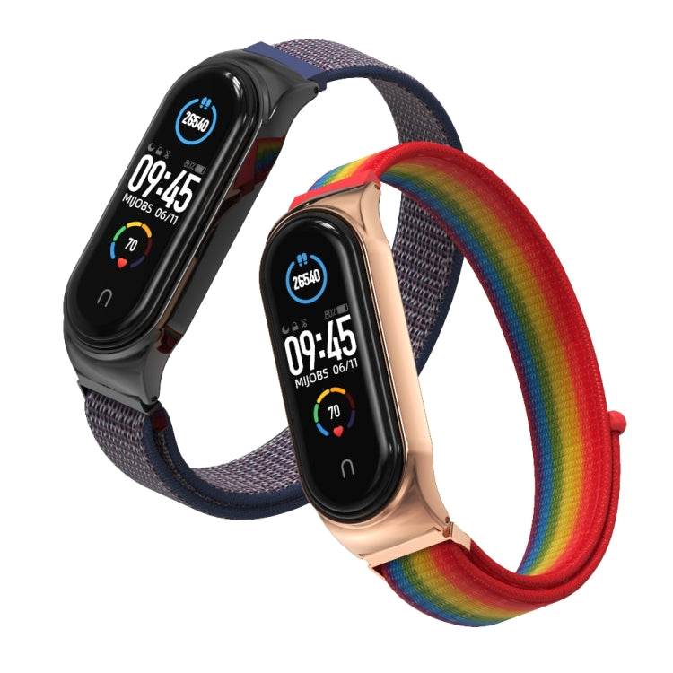 For Xiaomi Mi Band 6 / 5 Mijobs CS Breathable Nylon Watch Band