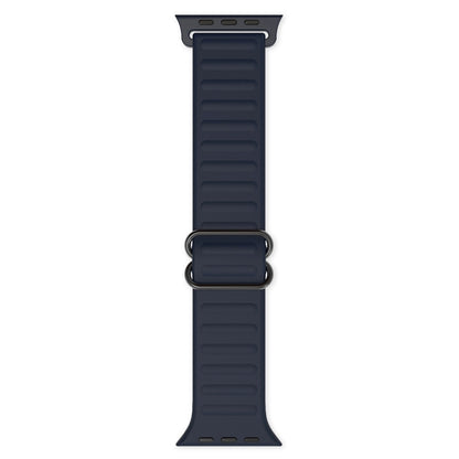 Japanese Word Buckle Silicone Replacement Watchband For Apple Watch Series, 7 45mm / 6 & SE & 5 & 4 44mm / 3 & 2 & 1 42mm, 7 41mm / 6 & SE & 5 & 4 40mm / 3 & 2 & 1 38mm