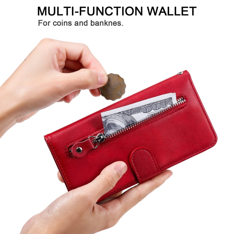 Fashion Calf Texture Zipper Horizontal Flip Leather Case with Holder & Card Slots & Wallet, For Samsung Galaxy A22 4G, For Samsung Galaxy S21 FE, For Samsung Galaxy A22 5G, For Samsung Galaxy A82 5G