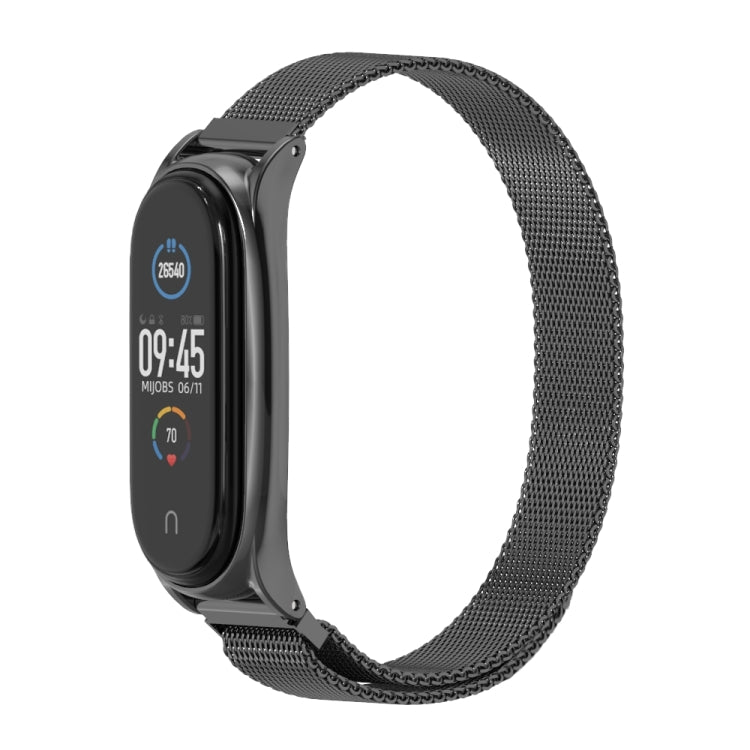 For Xiaomi Mi Band 6 / 5 Mijobs Milan Magnetic Plus Stainless Steel Watch Band