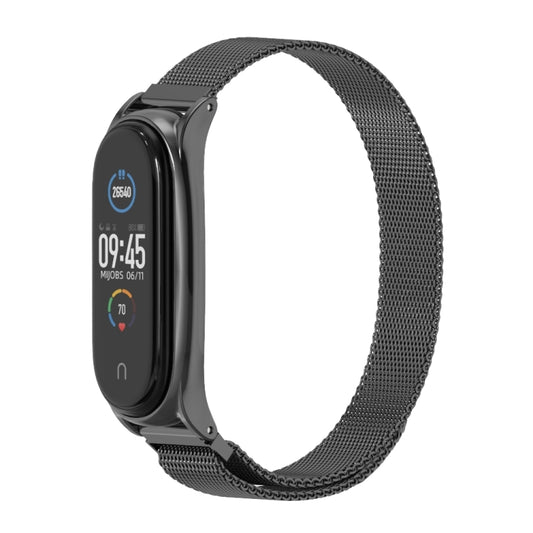 For Xiaomi Mi Band 6 / 5 Mijobs Milan Magnetic Plus Stainless Steel Watch Band
