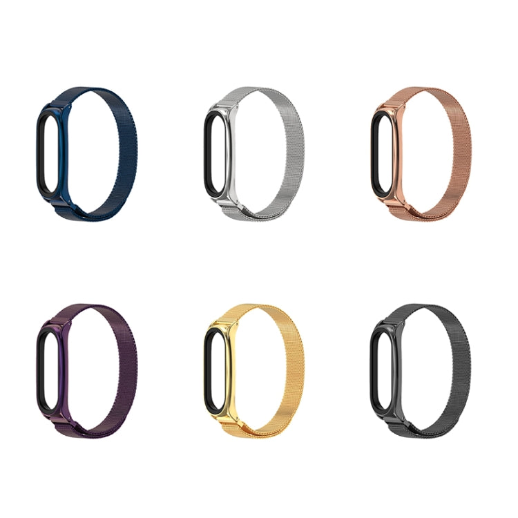 For Xiaomi Mi Band 6 / 5 Mijobs Milan Magnetic Plus Stainless Steel Watch Band