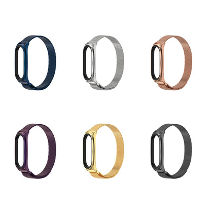 For Xiaomi Mi Band 6 / 5 Mijobs Milan Magnetic Plus Stainless Steel Watch Band