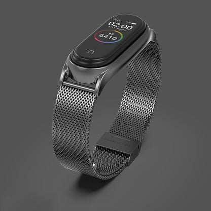 For Xiaomi Mi Band 6 / 5 Mijobs Milan Buckle Plus Stainless Steel Watch Band