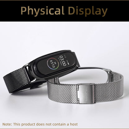 For Xiaomi Mi Band 6 / 5 Mijobs Milan Buckle Plus Stainless Steel Watch Band