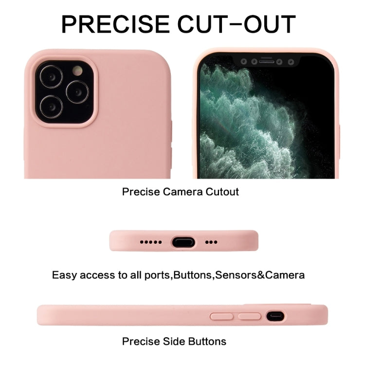 Solid Color Liquid Silicone Shockproof Protective Case, For iPhone 13 Pro Max