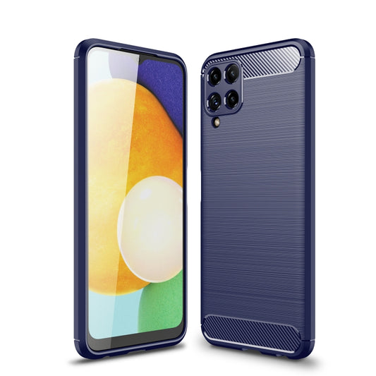 Brushed Texture Carbon Fiber TPU Case, For Samsung Galaxy M32 (india)