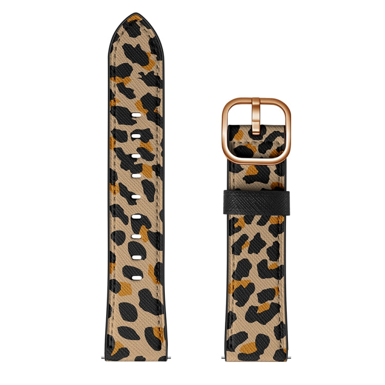 Universal Printed Leather Replacement Strap Watchband, 22mm For Xiaomi Haylou RT RS3 LS04 / LS05S, 22mm For Samsung Galaxy Watch 46mm