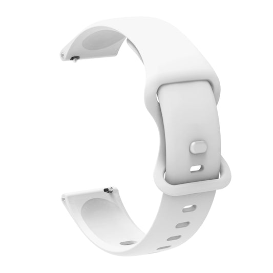 For Xiaomi Haylou RT RS3 LS04 / LS05S Universal Inner Back Buckle Perforation Silicone Replacement Strap Watchband, 20mm, 22mm