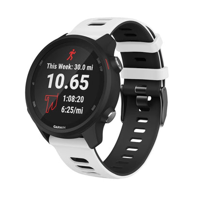 Universal Two-color Silicone Replacement Strap Watchband, 22mm For Xiaomi Haylou RT RS3 LS04 / LS05S, 20mm For Garmin Vivoactive 3 / Venu, 22mm For Garmin Vivoactive 4 / Venu 2