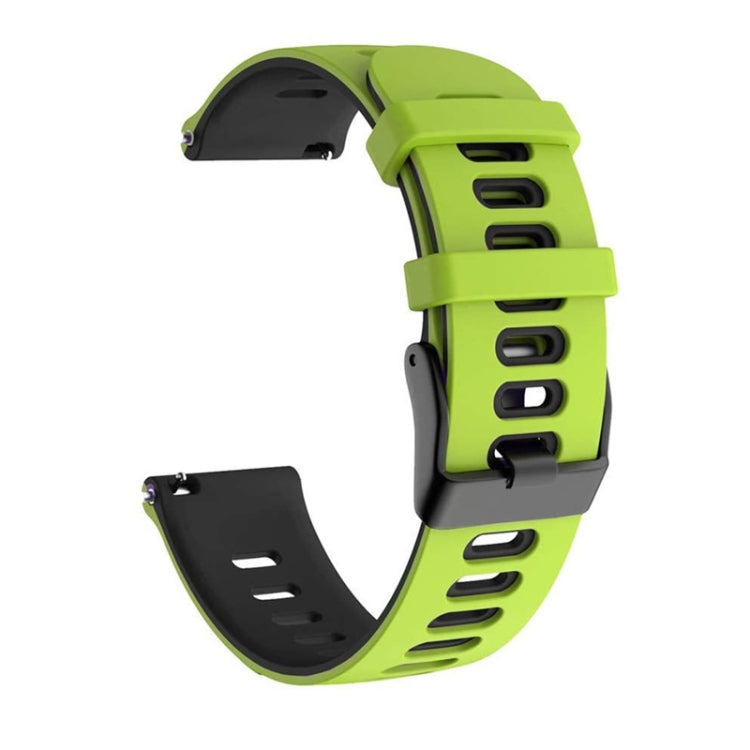 Universal Two-color Silicone Replacement Strap Watchband, 22mm For Xiaomi Haylou RT RS3 LS04 / LS05S, 20mm For Garmin Vivoactive 3 / Venu, 22mm For Garmin Vivoactive 4 / Venu 2