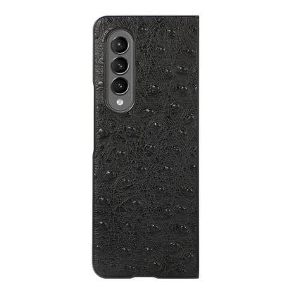 Ostrich Skin Texture Shockproof Protective Leather Case, For Samsung Galaxy Z Fold3 5G