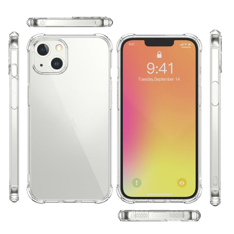 LESUDESIGN Rhino Shield Series TPU Anti-fall Transparent Phone Protective Case with Sound Conversion Design, For iPhone 13 mini, For iPhone 13, For iPhone 13 Pro, For iPhone 13 Pro Max