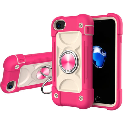 Shockproof Silicone + PC Protective Case with Dual-Ring Holder, For iPhone 6/6s/7/8/SE 2022 / SE 2020, For iPhone 6 Plus/6s Plus/7 Plus/8 Plus, For iPhone X / XS, For iPhone XR