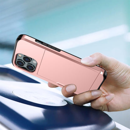 Shockproof Armor Protective Case with Slide Card Slot, For iPhone 13 mini, For iPhone 13, For iPhone 13 Pro, For iPhone 13 Pro Max