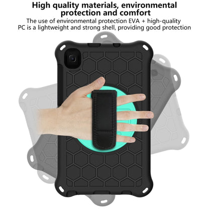For Samsung Galaxy Tab A7 Lite 8.7 2021 T220 / T225 360 Degree Rotation Honeycomb Shockproof Silicone PC Protective Case with Holder & Shoulder Strap & Hand Strap, For Samsung Galaxy Tab A7 Lite 8.7 2021 T220 / T225