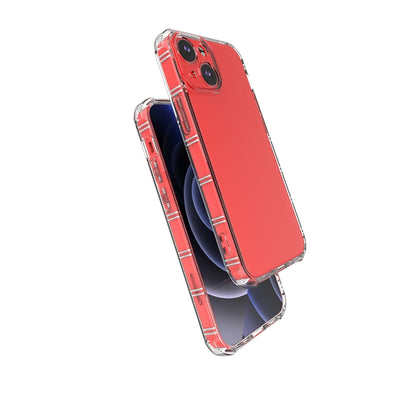 Straight Side Dual Bone Anti-fall TPU Transparent Protective Case, For iPhone 13 mini, For iPhone 13, For iPhone 13 Pro, For iPhone 13 Pro Max