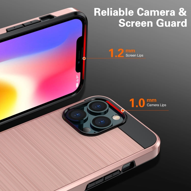 Brushed Texture Carbon Fiber TPU Case, For iPhone 13 mini, For iPhone 13, For iPhone 13 Pro, For iPhone 13 Pro Max
