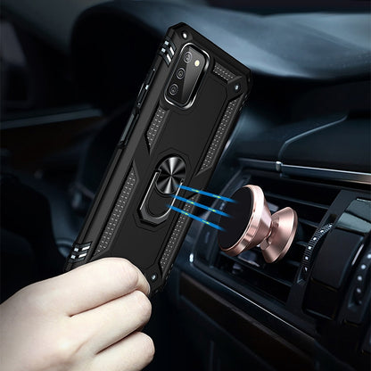 Shockproof TPU + PC Protective Case with 360 Degree Rotating Holder, For Samsung Galaxy A03s 166mm Version, For Samsung Galaxy A03s 166mm Version 166mm 版