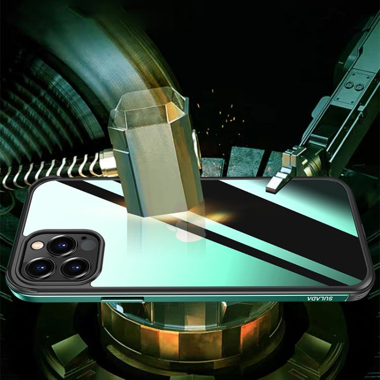 SULADA Shockproof Aviation Aluminum Metal Frame + Nano Glass + TPU Protective Case, For iPhone 11, For iPhone 11 Pro, For iPhone 12 mini, For iPhone 12, For iPhone 12 Pro, For iPhone 12 Pro Max, For iPhone 11 Pro Max, For iPhone XS / X