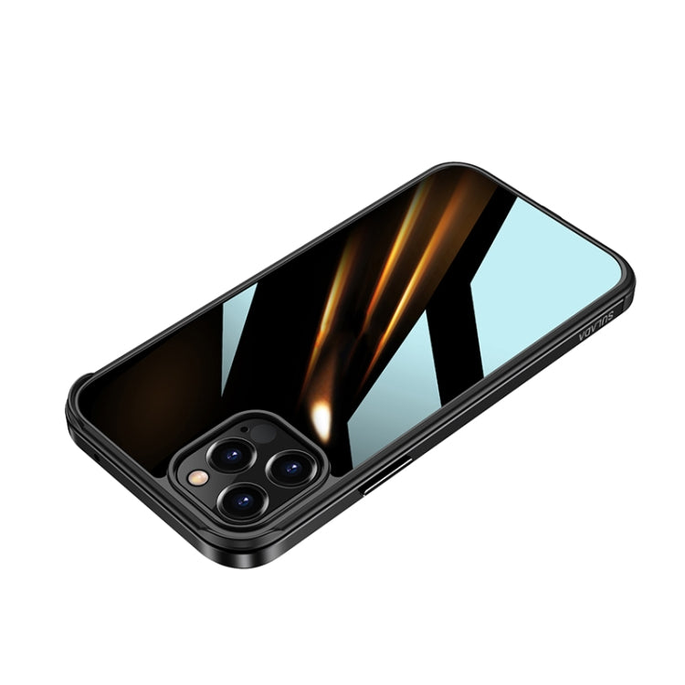 SULADA Shockproof Aviation Aluminum Metal Frame + Nano Glass + TPU Protective Case, For iPhone 11, For iPhone 11 Pro, For iPhone 12 mini, For iPhone 12, For iPhone 12 Pro, For iPhone 12 Pro Max, For iPhone 11 Pro Max, For iPhone XS / X