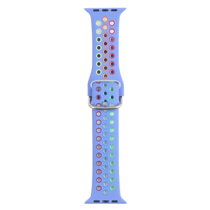 Metal Buckle Silicone Replacement Watchband For Apple Watch Series, 7 41mm / 6 & SE & 5 & 4 40mm / 3 & 2 & 1 38mm, 7 45mm / 6 & SE & 5 & 4 44mm / 3 & 2 & 1 42mm