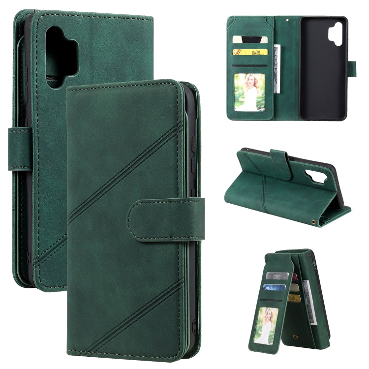Skin Feel Business Horizontal Flip PU Leather Case with Holder & Multi-Card Slots & Wallet & Lanyard & Photo Frame, For Samsung Galaxy A10 / M10, For Samsung Galaxy A20 / A30, For Samsung Galaxy A32 4G, For Samsung Galaxy A50                           ...