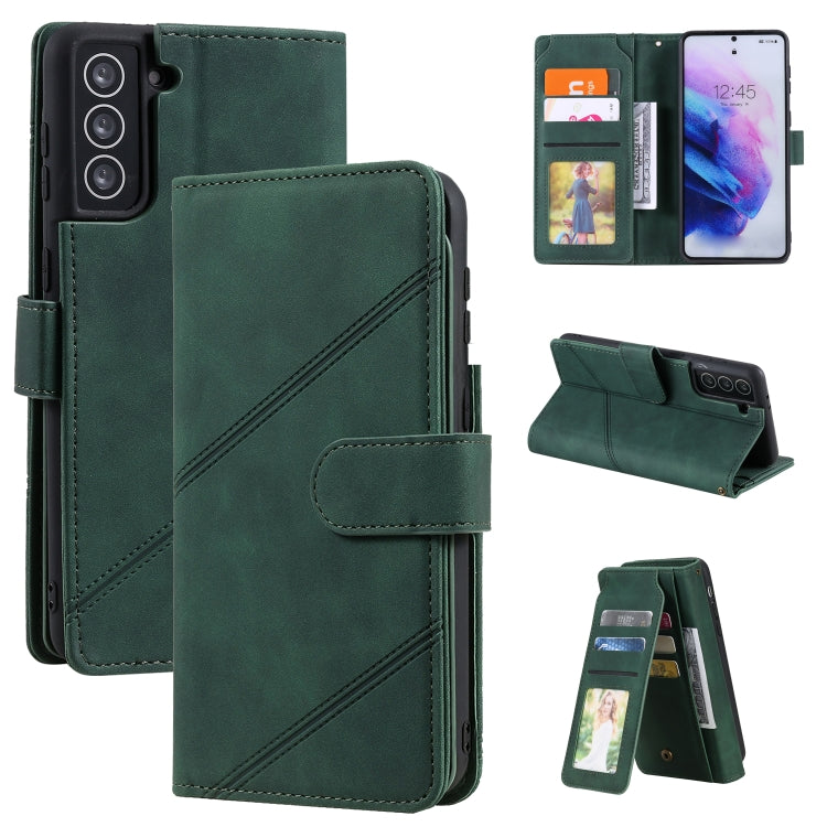 Skin Feel Business Horizontal Flip PU Leather Case with Holder & Multi-Card Slots & Wallet & Lanyard & Photo Frame, For Samsung Galaxy S21 Ultra 5G, For Samsung Galaxy A02s EU Version, For Samsung Galaxy A7 2018, For Samsung Galaxy S10+                ...