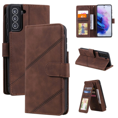 Skin Feel Business Horizontal Flip PU Leather Case with Holder & Multi-Card Slots & Wallet & Lanyard & Photo Frame, For Samsung Galaxy S21 Ultra 5G, For Samsung Galaxy A02s EU Version, For Samsung Galaxy A7 2018, For Samsung Galaxy S10+                ...
