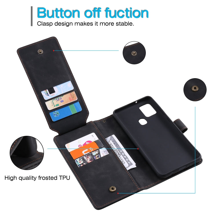 Skin Feel Business Horizontal Flip PU Leather Case with Holder & Multi-Card Slots & Wallet & Lanyard & Photo Frame, For Samsung Galaxy A21s, For Samsung Galaxy A40, For Samsung Galaxy A20e, For Samsung Galaxy A70, For Samsung Galaxy Note10+            ...