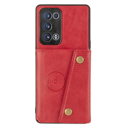 Double Buckle PU + TPU Shockproof Magnetic Protective Case with Card Slot & Holder, For OPPO Reno6 Pro+ 5G, For OPPO Reno6 Pro 5G, For Samsung Galaxy A22 5G, For Samsung Galaxy A22 4G