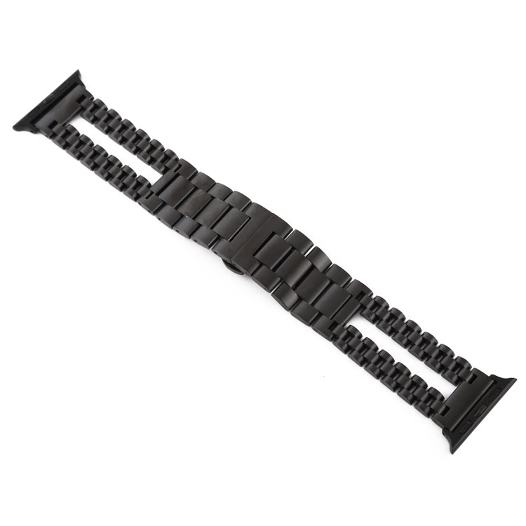Stainless Steel Watchband, For Apple Watch Series 7 41mm / 6 & SE & 5 & 4 40mm / 3 & 2 & 1 38mm, For Apple Watch Series 8&7 41mm / SE 2&6&SE&5&4 40mm / 3&2&1 38mm, For Apple Watch Series 7 45mm / 6 & SE & 5 & 4 44mm / 3 & 2 & 1 42mm                    ...