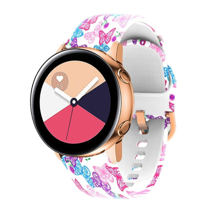 Silicone Printing Replacement Strap Watchband, For Samsung Galaxy Watch 42mm