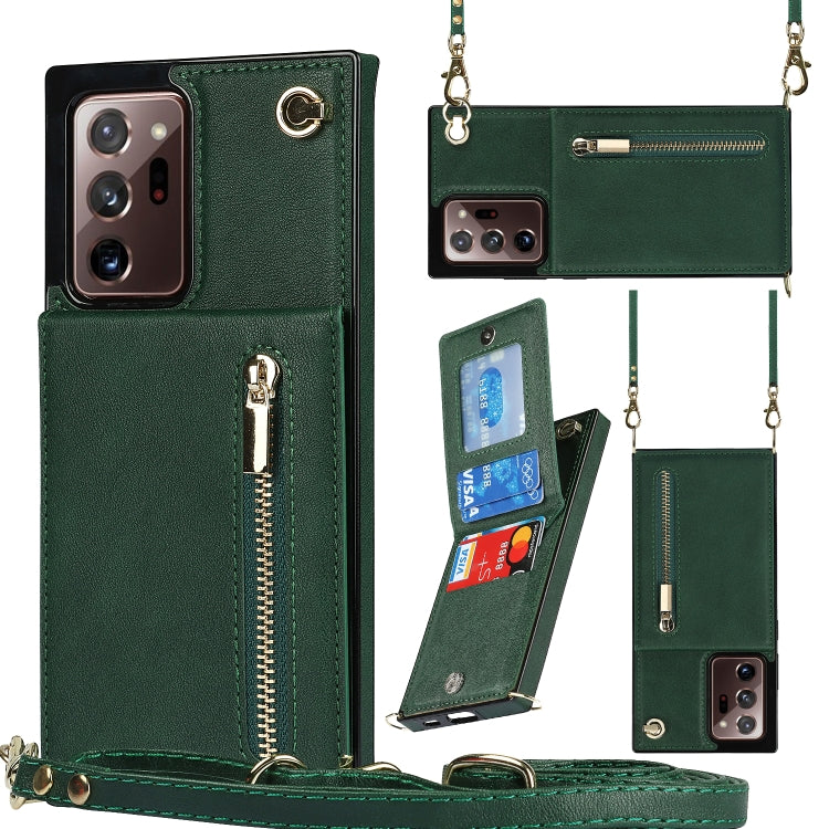 Cross-body Zipper Square TPU+PU Back Cover Case with Holder & Card Slots & Wallet & Strap, For Samsung Galaxy S21 5G, For Samsung Galaxy S21+ 5G, For Samsung Galaxy S21 Ultra 5G, For Samsung Galaxy S20, For Samsung Galaxy S20+                          ...