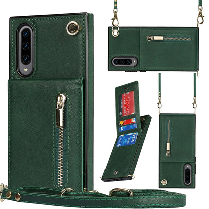 Cross-body Zipper Square TPU+PU Back Cover Case with Holder & Card Slots & Wallet & Strap, For Samsung Galaxy Note10+, For Samsung Galaxy S10, For Samsung Galaxy S10 Plus, For Samsung Galaxy S10e, For Samsung Galaxy S9, For Samsung Galaxy S9 Plus      ...