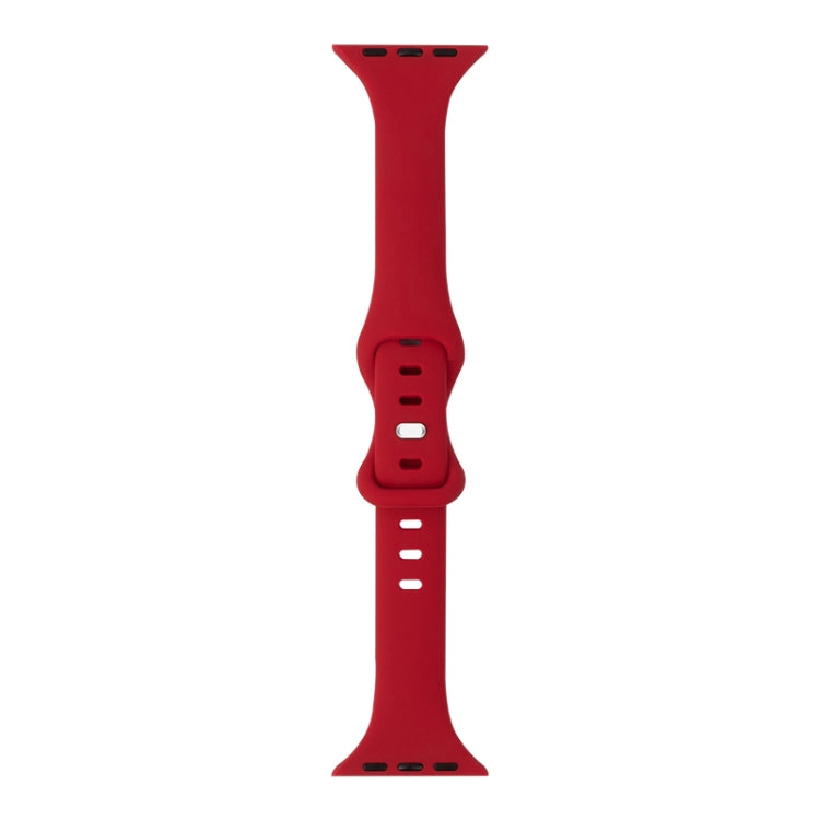 Slimming 8-buckle Silicone Replacement Strap Watchband, For Apple Watch Series 7  41mm / & 6 & SE & 5 & 4 40mm, For Apple Watch Series  7  45mm / & 6 & SE & 5 & 4 44mm