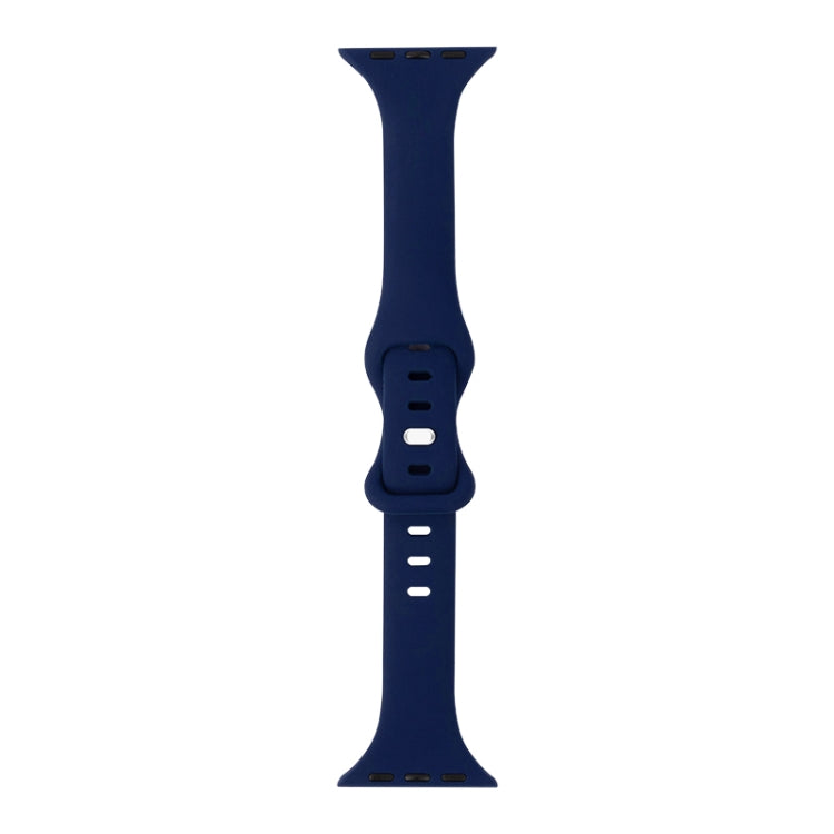 Slimming 8-buckle Silicone Replacement Strap Watchband, For Apple Watch Series 7  41mm / & 6 & SE & 5 & 4 40mm, For Apple Watch Series  7  45mm / & 6 & SE & 5 & 4 44mm