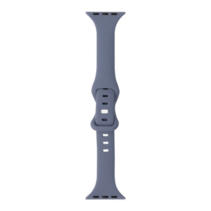 Slimming 8-buckle Silicone Replacement Strap Watchband, For Apple Watch Series 7  41mm / & 6 & SE & 5 & 4 40mm, For Apple Watch Series  7  45mm / & 6 & SE & 5 & 4 44mm