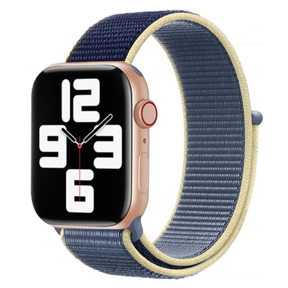 Color Matching Nylon Watchband, For Apple Watch Series 7 41mm / 6 & SE & 5 & 4 40mm / 3 & 2 & 1 38mm, For Apple Watch Series 8&7 41mm / SE 2&6&SE&5&4 40mm / 3&2&1 38mm, For Apple Watch Series 7 45mm / 6 & SE & 5 & 4 44mm / 3 & 2 & 1 42mm               ...